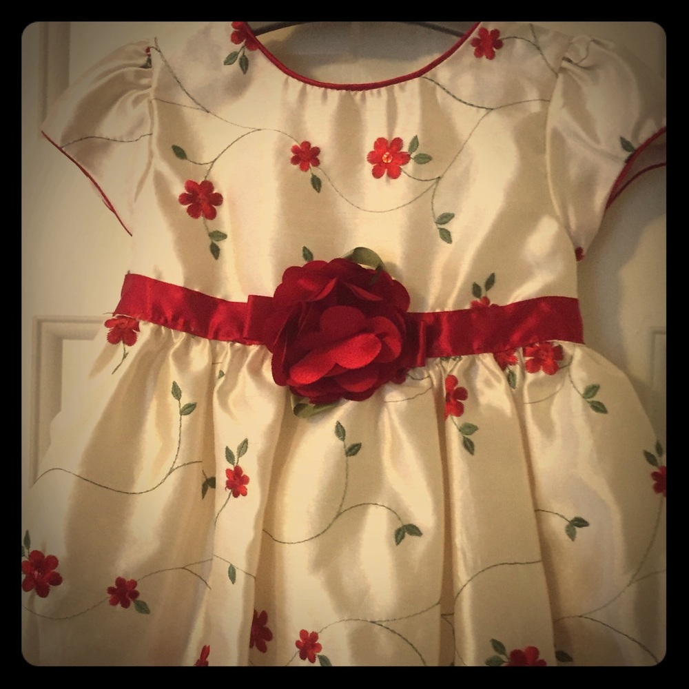 Embroidered flower dress